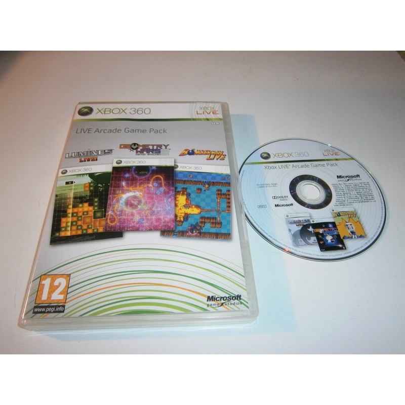 LIVE ARCADE GAME PACK XBOX 360