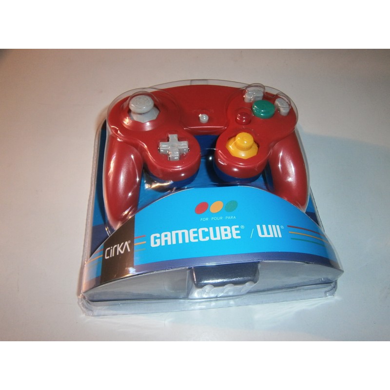 MANDO COMPATIBLE GAMECUBE ROJO Y AZUL