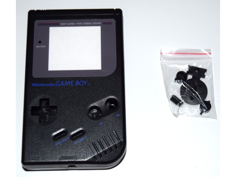 CARCASA REPUESTO GAMEBOY DMG-001 NEGRA